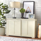 & Sliding Door Stackable Buffet/Sideboard