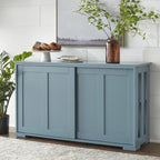 & Sliding Door Stackable Buffet/Sideboard
