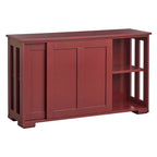 & Sliding Door Stackable Buffet/Sideboard