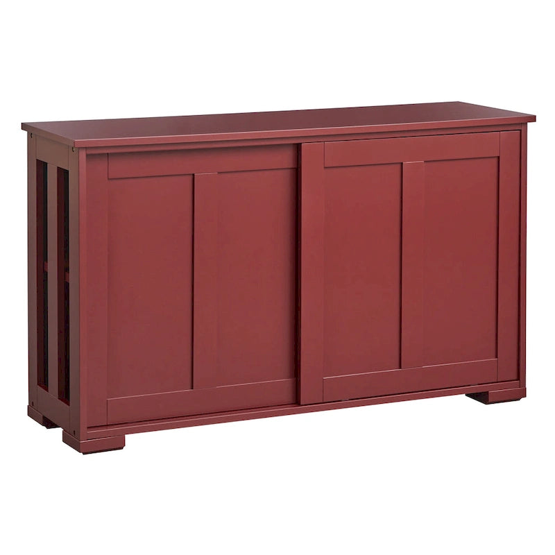 & Sliding Door Stackable Buffet/Sideboard