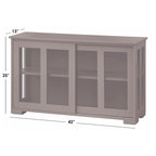 & Sliding Door Stackable Buffet/Sideboard