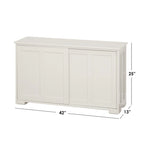 & Sliding Door Stackable Buffet/Sideboard