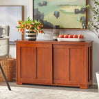 & Sliding Door Stackable Buffet/Sideboard