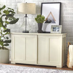& Sliding Door Stackable Buffet/Sideboard