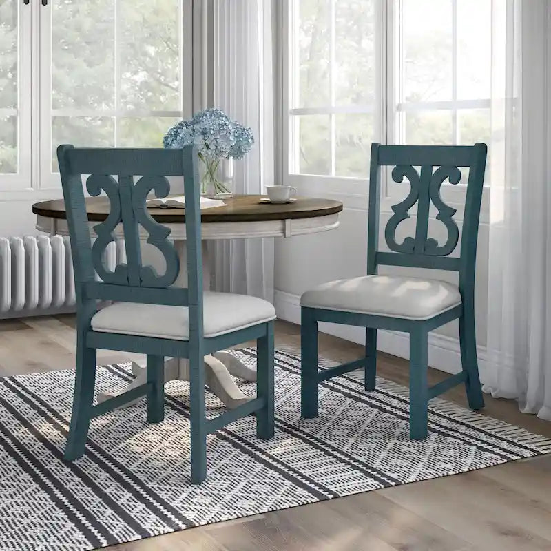 Farmhouse Wood Dining Chairs ( 2) by of