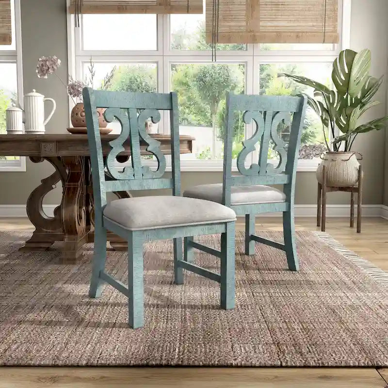 Farmhouse Wood Dining Chairs ( 2) by of