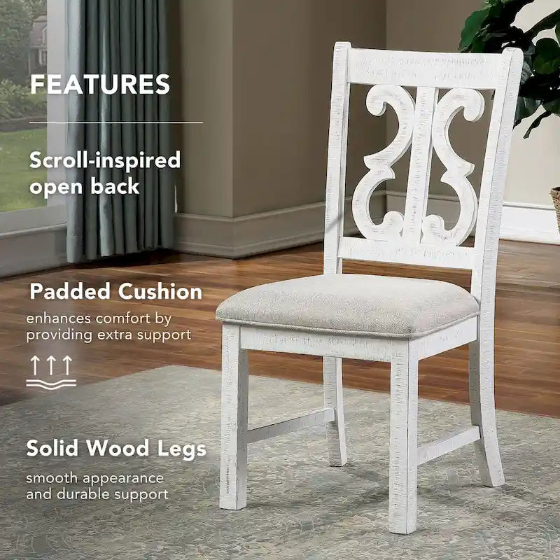 Farmhouse Wood Dining Chairs ( 2) by of