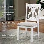 Farmhouse Wood Dining Chairs ( 2) by of