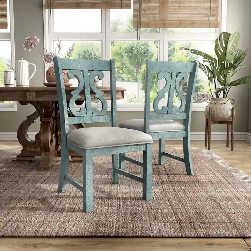 Farmhouse Wood Dining Chairs ( 2) by of