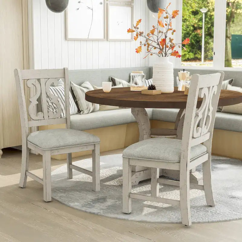 Farmhouse Wood Dining Chairs ( 2) by of