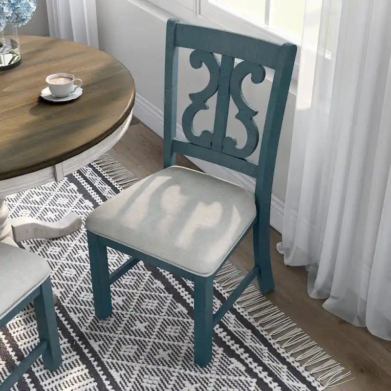 Farmhouse Wood Dining Chairs ( 2) by of