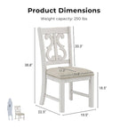 Farmhouse Wood Dining Chairs ( 2) by of