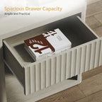 2 Nightstand with 1 Drawer and Storage