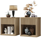 2 Nightstand with 1 Drawer and Storage