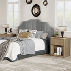 2 Nightstand with 1 Drawer and Storage