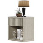 2 Nightstand with 1 Drawer and Storage