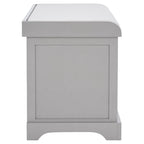 Brown Storage Basket Bench - 33.5 x 16.1 x 19.9 - 34Wx16Dx20H