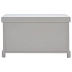 Brown Storage Basket Bench - 33.5 x 16.1 x 19.9 - 34Wx16Dx20H