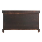 Brown Storage Basket Bench - 33.5 x 16.1 x 19.9 - 34Wx16Dx20H