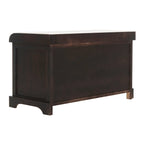 Brown Storage Basket Bench - 33.5 x 16.1 x 19.9 - 34Wx16Dx20H