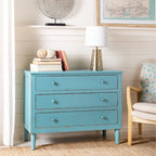 Blue 3-Drawer Storage Chest