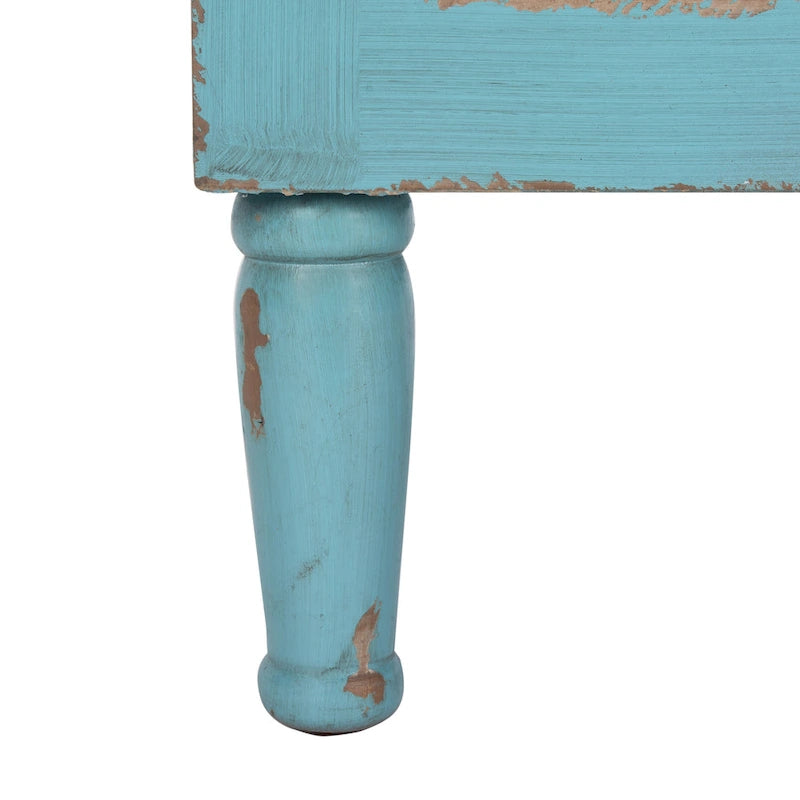 Blue 3-Drawer Storage Chest