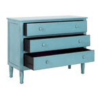 Blue 3-Drawer Storage Chest