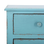 Blue 3-Drawer Storage Chest