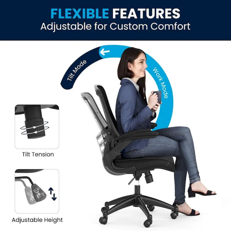 Mid- Mesh Task Chair with -Up