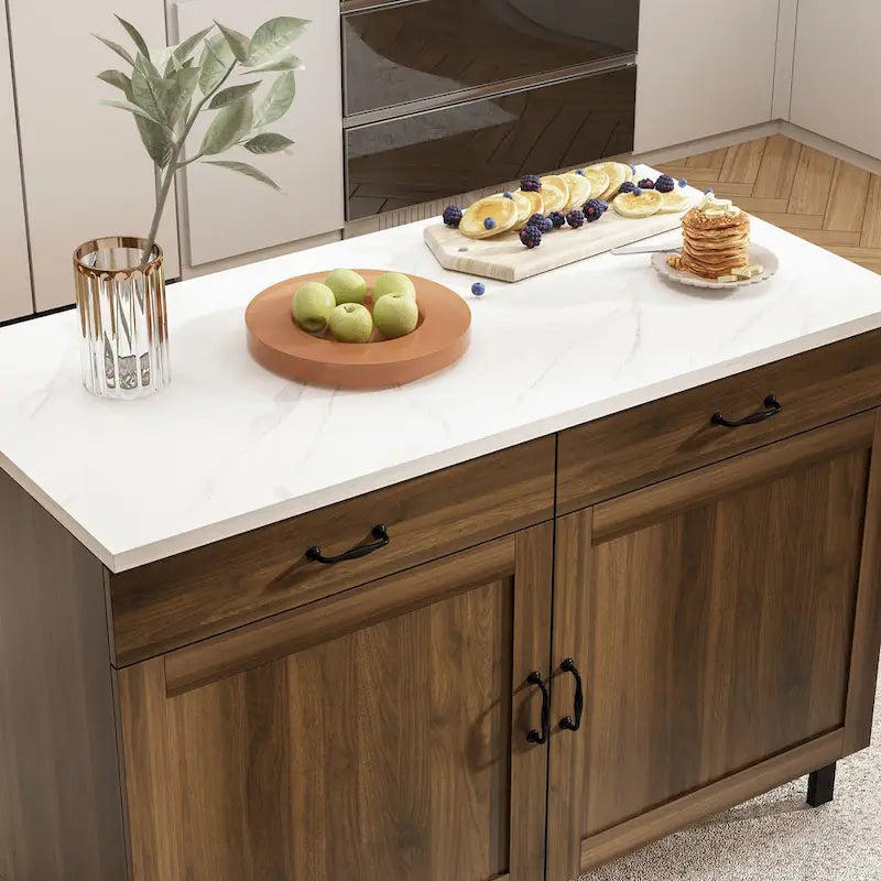 Kitchen Island - and Your Space Buffet Table - 47.2X23.6X33.5