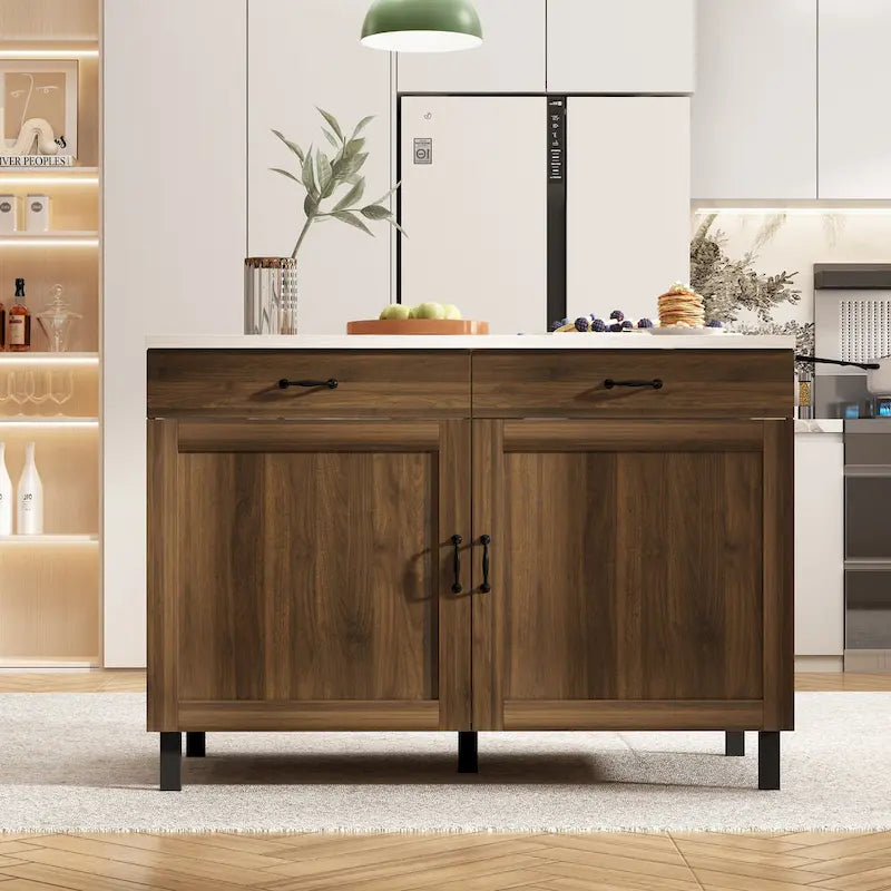 Kitchen Island - and Your Space Buffet Table - 47.2X23.6X33.5