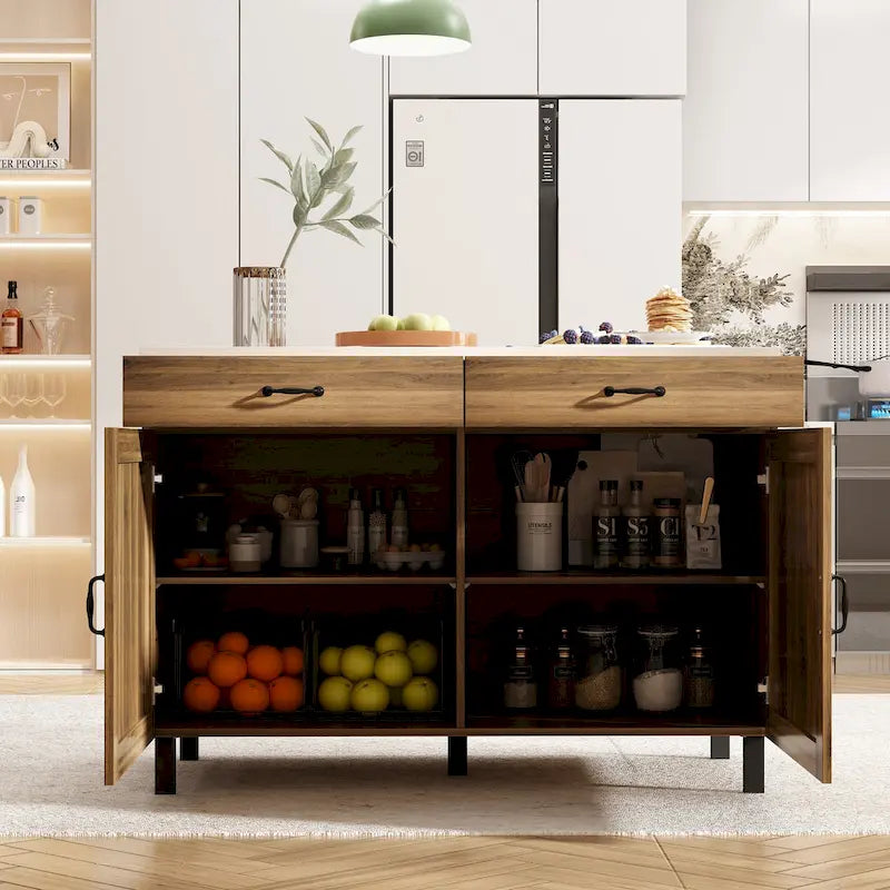 Kitchen Island - and Your Space Buffet Table - 47.2X23.6X33.5