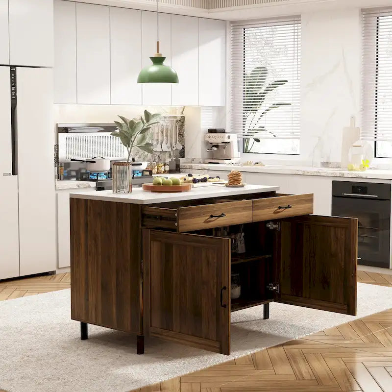 Kitchen Island - and Your Space Buffet Table - 47.2X23.6X33.5