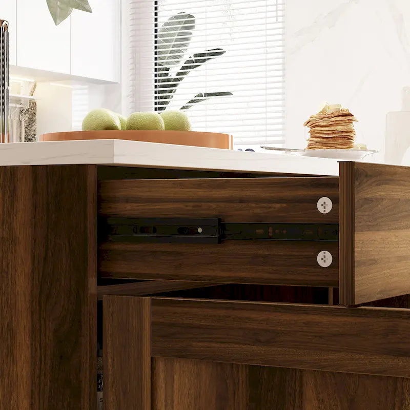 Kitchen Island - and Your Space Buffet Table - 47.2X23.6X33.5