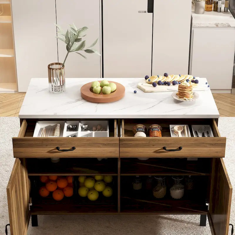 Kitchen Island - and Your Space Buffet Table - 47.2X23.6X33.5