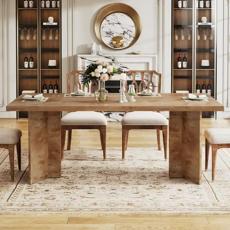 63 Inches Kitchen Dinner Table for Dining Room