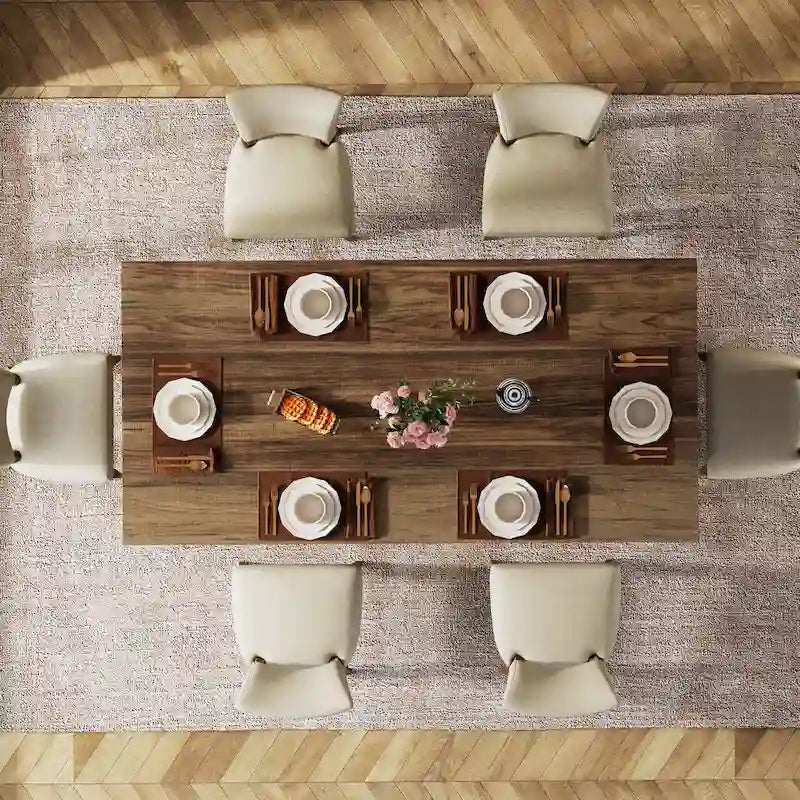 63 Inches Kitchen Dinner Table for Dining Room