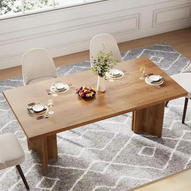 63 Inches Kitchen Dinner Table for Dining Room