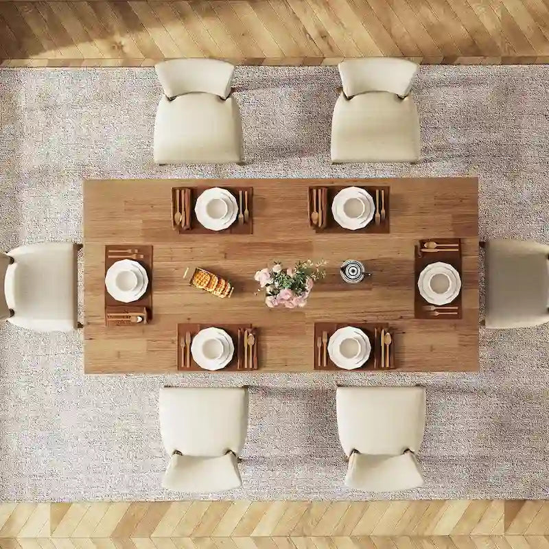 63 Inches Kitchen Dinner Table for Dining Room