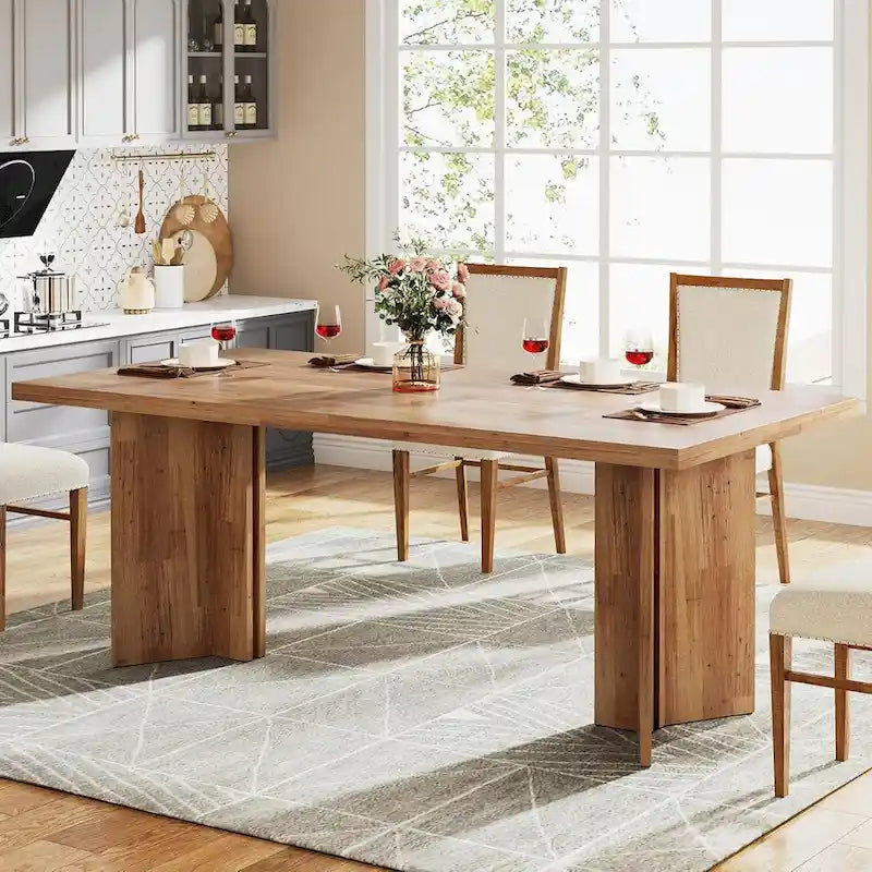 63 Inches Kitchen Dinner Table for Dining Room