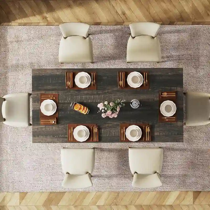 63 Inches Kitchen Dinner Table for Dining Room