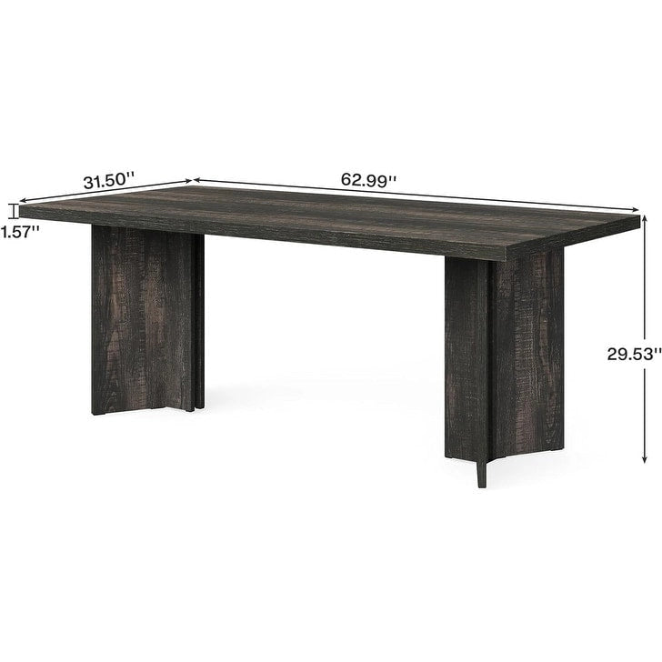 63 Inches Kitchen Dinner Table for Dining Room