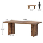 63 Inches Kitchen Dinner Table for Dining Room