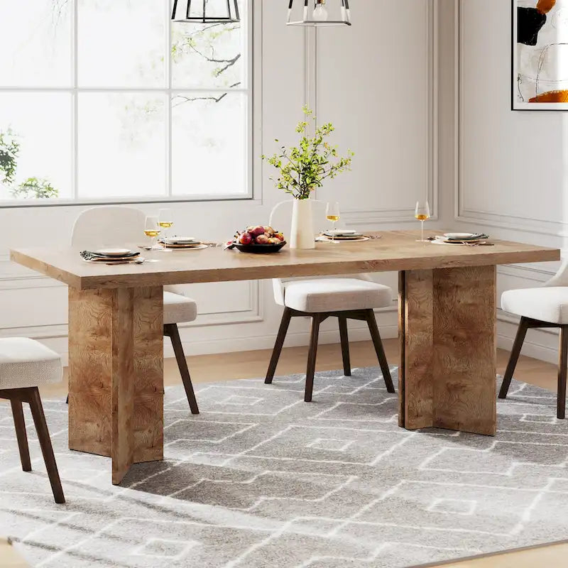 63 Inches Kitchen Dinner Table for Dining Room