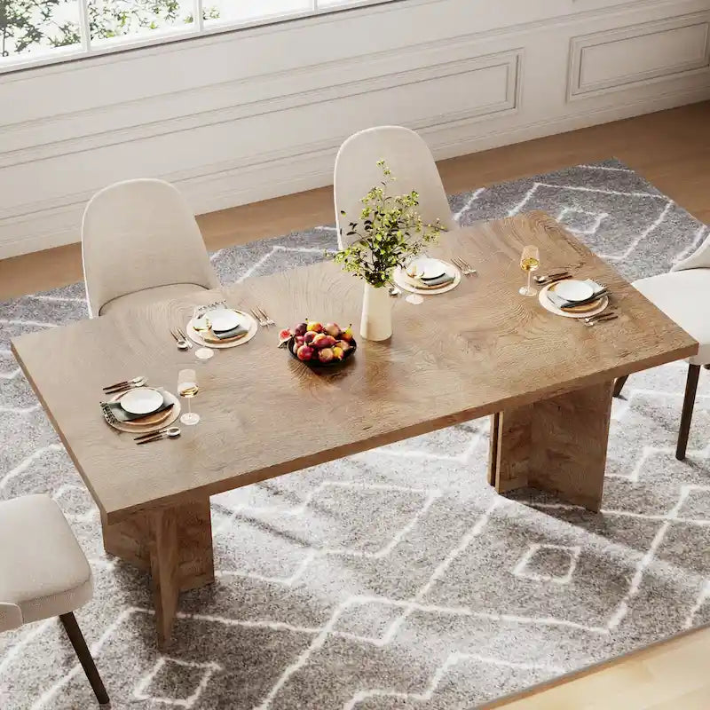 63 Inches Kitchen Dinner Table for Dining Room