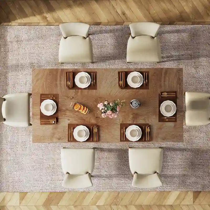 63 Inches Kitchen Dinner Table for Dining Room