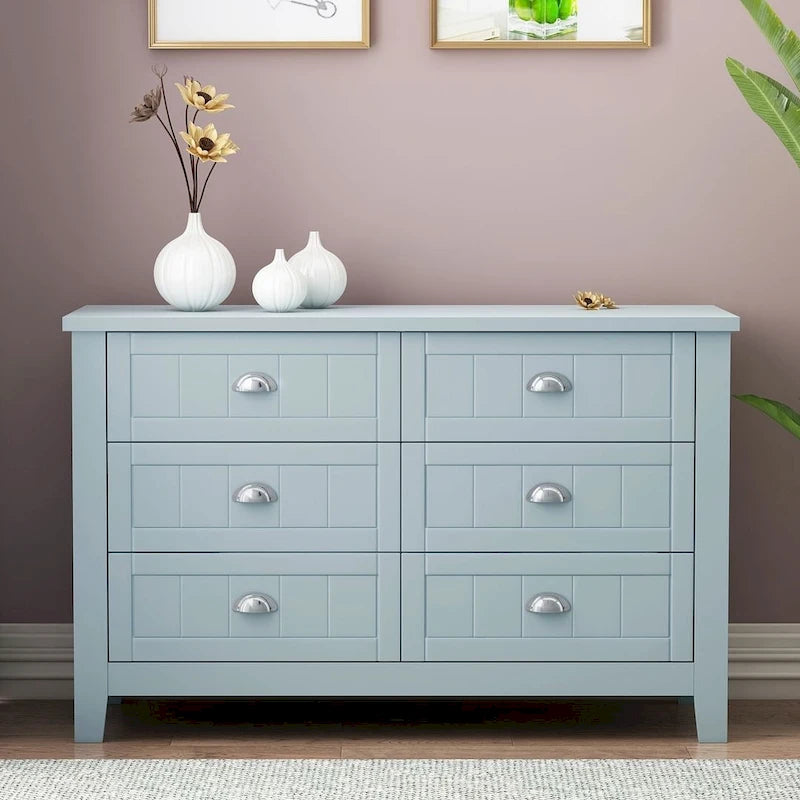 Modern Drawer Dresser with and Shell Handle