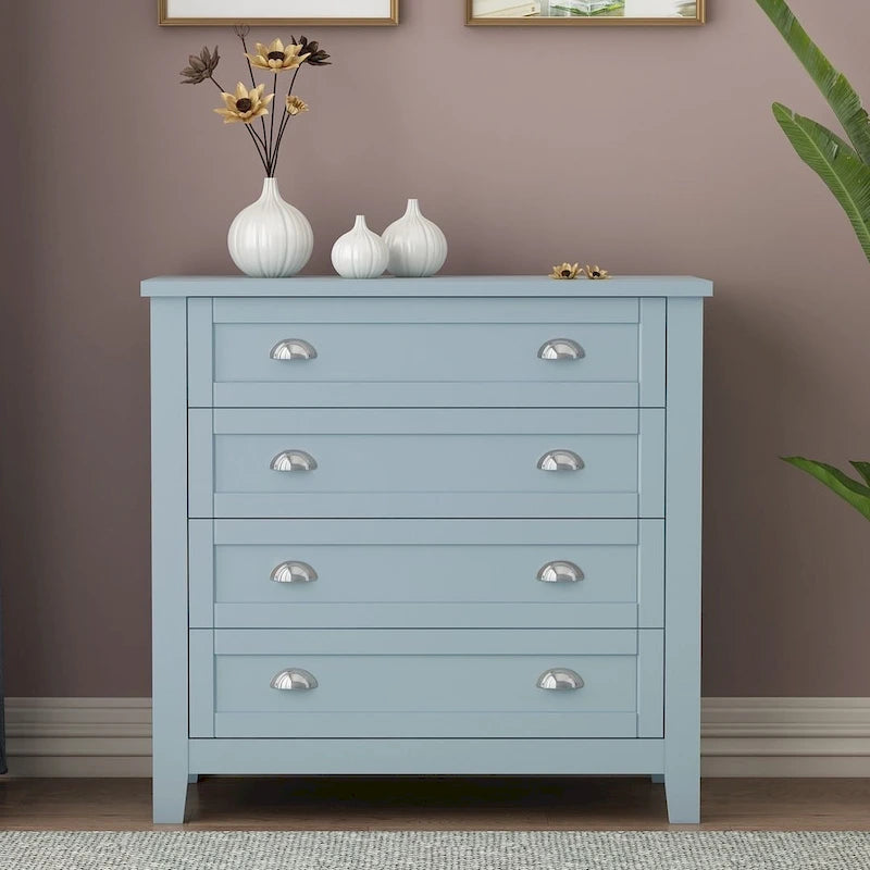 Modern Drawer Dresser with and Shell Handle