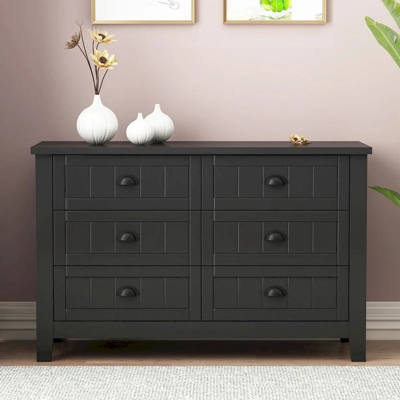 Modern Drawer Dresser with and Shell Handle