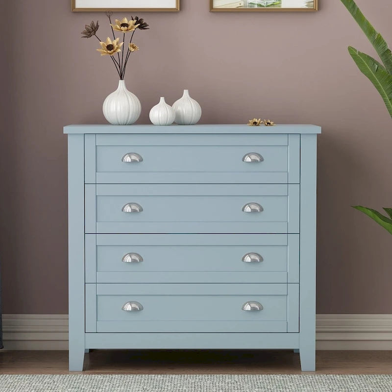 Modern Drawer Dresser with and Shell Handle